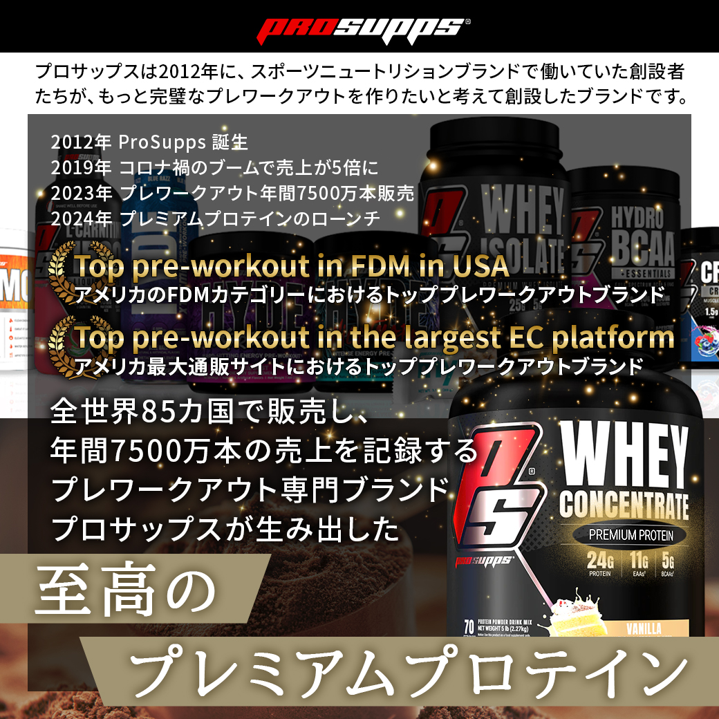 [2個セット]プロサップス ホエイ コンセントレイト プロテイン チョコレートアイスクリーム 2.28kg (5lb) ProSupps Whey Concentrate｜proteinusa｜07