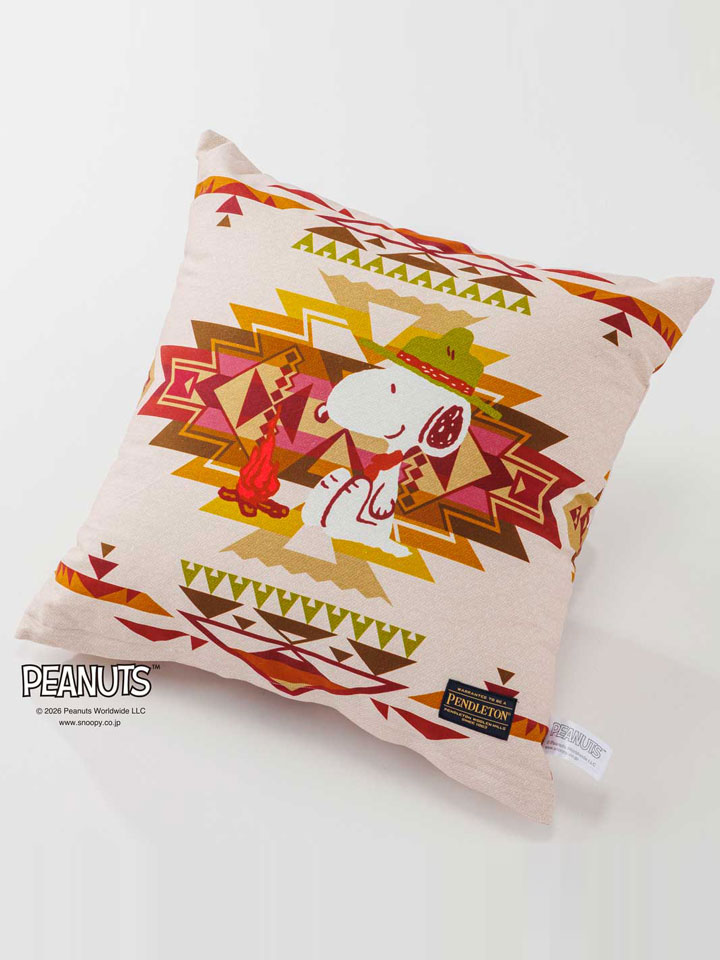 PENDLETON ペンドルトン PEANUTS Cushion Cover Highland Peak クッションカバー ハイランドピーク スヌーピー 45×45 コットン インテリア キャンプ アウトドア | PENDLETON | 01