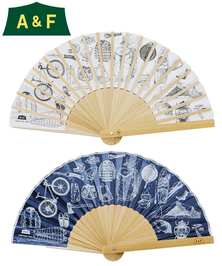 A＆F エイアンドエフ SENSU 扇子 89002013 メンズ レディース アウトドア扇子 高密度ポリエチレン 軽量 防水 丈夫 キャンプ フェス 夏 暑さ対策 画像1
