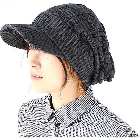 爆買 / Regnuu つば付きニット帽 メンズ レディース クロス編み コットン100％ ニットキャップ ビーニー 洗える 春夏秋冬 | Regnuu | 12