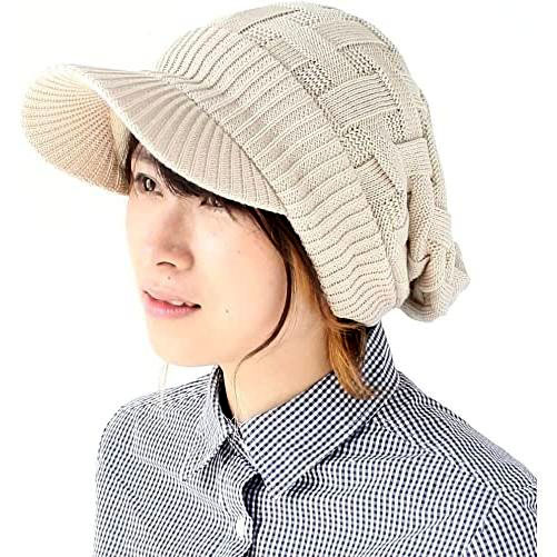 爆買 / Regnuu つば付きニット帽 メンズ レディース クロス編み コットン100％ ニットキャップ ビーニー 洗える 春夏秋冬 | Regnuu | 14