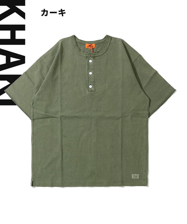 KRIFF MAYER クリフメイヤー ヘビーウェイトピグメントヘンリーTee 2455803 ヘビーOZ天竺 アメカジスタイル ヴィンテージ風 | KRIFF MAYER | 06