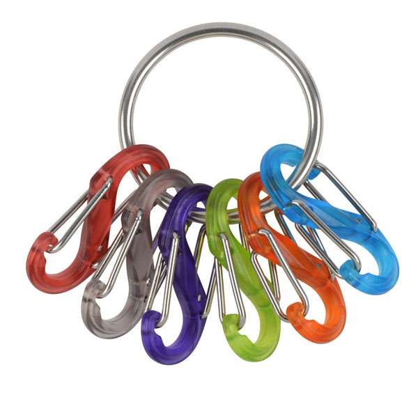 カラビナ キーホルダー NITEIZE ナイトアイズ キーリング プラスチック エスビナー シルバー NI04217 メンズ レディース キーリング | NITE IZE | 01