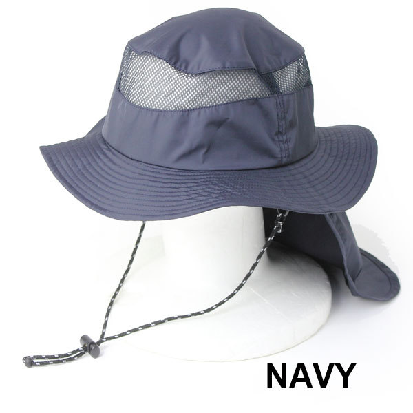 サンシェード サファリハット 帽子 春物 メンズ 大きいサイズアウトドア 帽子 無地 コンパクト 日よけ | protocol | 03