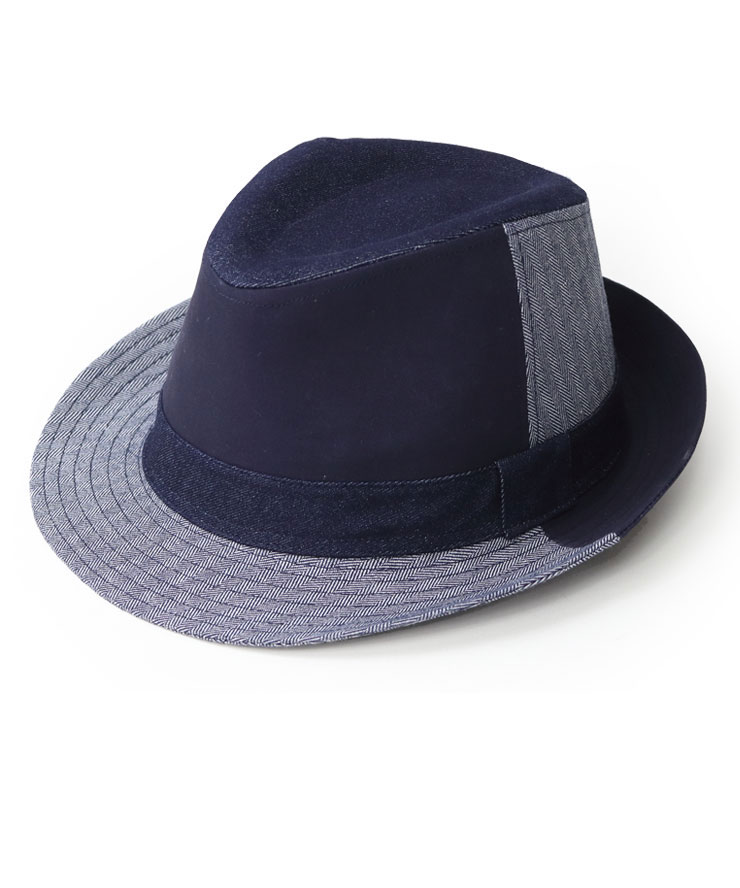 爆買 Regnuu クレイジー デニム 中折れハット ハイバック メンズ レディース 帽子 大きいサイズ デニムパッチワーク アウトドア 日よけ カジュアル ユニセックス | Regnuu | 02