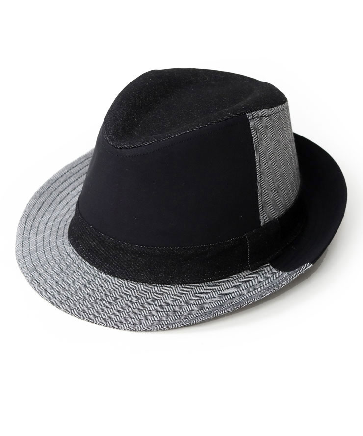 爆買 Regnuu クレイジー デニム 中折れハット ハイバック メンズ レディース 帽子 大きいサイズ デニムパッチワーク アウトドア 日よけ カジュアル ユニセックス | Regnuu | 01