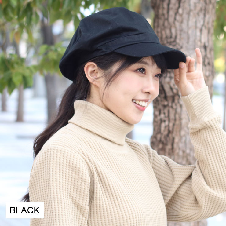帽子 レディース 秋冬 キャスケット 大きいサイズ 深め UV 紫外線 春 夏 秋 冬 無地 コットン カジュアル 旅行 外出 | protocol | 01