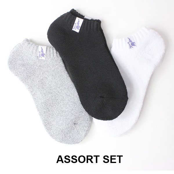 靴下 メンズ ブランド ロバート ピー ミラー Robert P.Miller 3Pack 無地 スニーカー ソックス 310C ３足セット | Robert P. Miller | 01