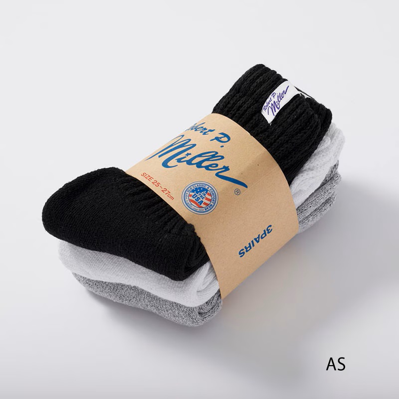 Robert P Miller ロベルトピーミラー 綿混ジャスト丈 ソックス 3足セット Crew Sneaker Socks 312c | Robert P. Miller | 01