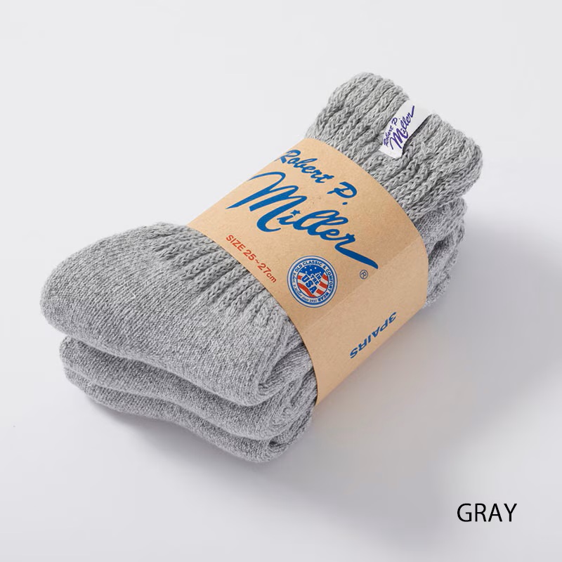 Robert P Miller ロベルトピーミラー 綿混ジャスト丈 ソックス 3足セット Crew Sneaker Socks 312c | Robert P. Miller | 02