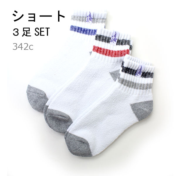 Robert P Miller ロベルトピーミラー 3P Short length socks　3P Crew length socks 342C 343C | TAION | 01
