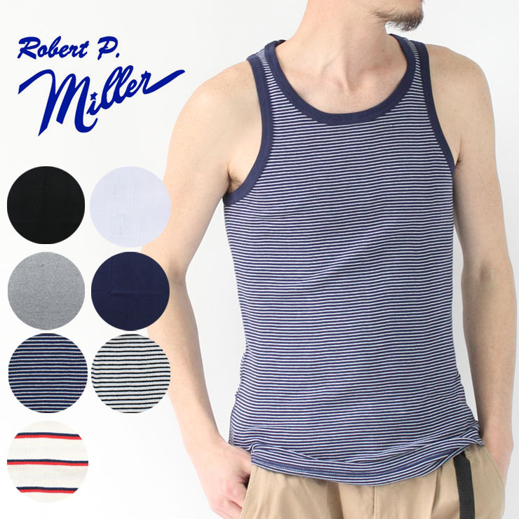 L.G.B. スカルパターン タンクトップ ネイビー Robert P. Miller（ロバート・ピー・ミラー） タンクトップ メンズ