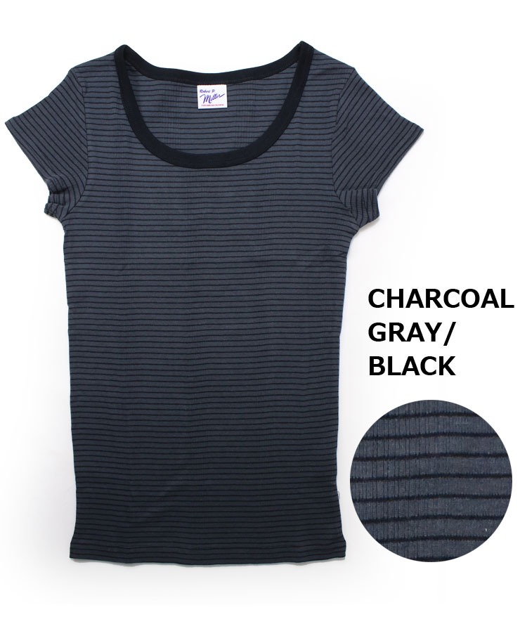 レディース トップス 半袖 レディースインナー ロバート ピー ミラー Robert P.Miller パネルリブ 半袖 Tシャツ 807C 綿100% 肌着 | Robert P. Miller | 03