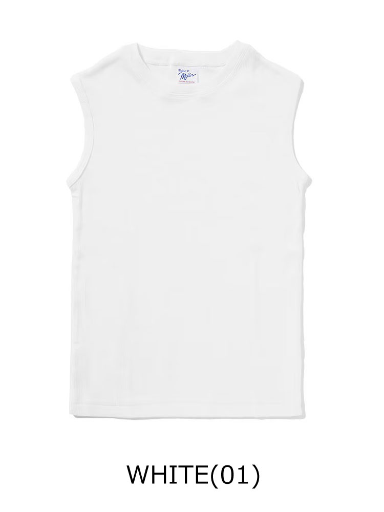 タンクトップ レディース ボーダー Robert P.Miller ロバート・ピー・ミラー  パネルリブ 848c 春 夏 春夏 ノースリーブ Tee | Robert P. Miller | 01