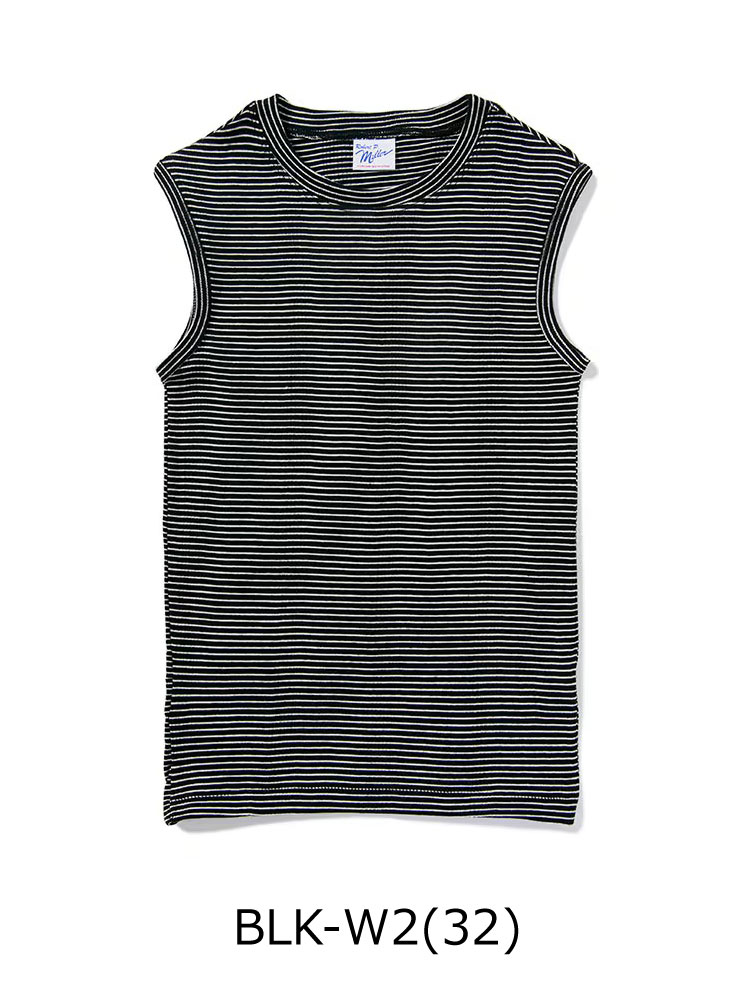 タンクトップ レディース ボーダー Robert P.Miller ロバート・ピー・ミラー  パネルリブ 848c 春 夏 春夏 ノースリーブ Tee | Robert P. Miller | 04