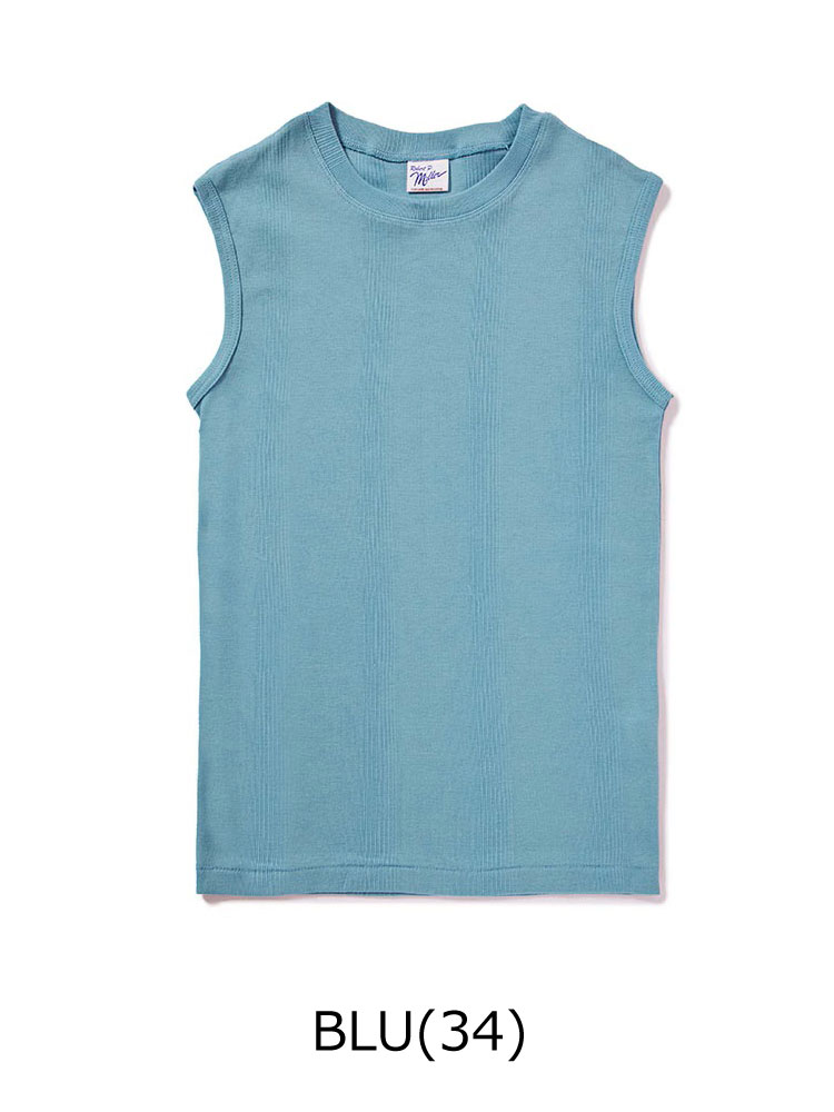 タンクトップ レディース ボーダー Robert P.Miller ロバート・ピー・ミラー  パネルリブ 848c 春 夏 春夏 ノースリーブ Tee | Robert P. Miller | 05