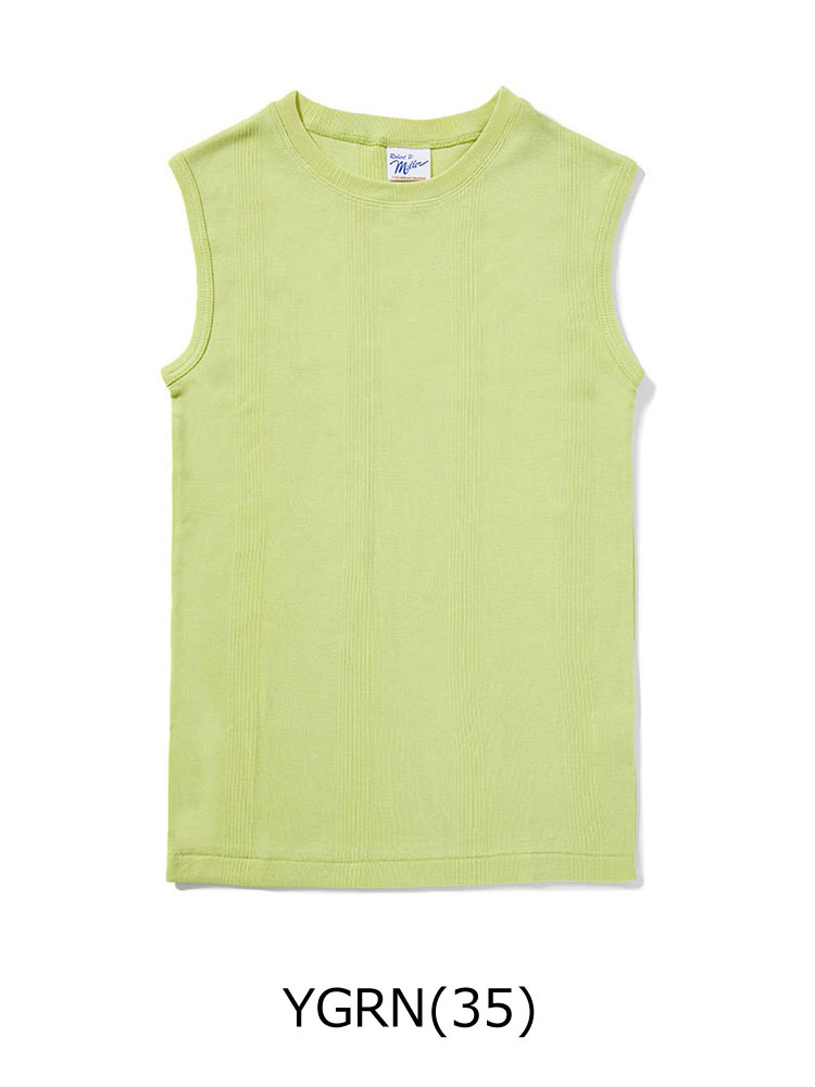 タンクトップ レディース ボーダー Robert P.Miller ロバート・ピー・ミラー  パネルリブ 848c 春 夏 春夏 ノースリーブ Tee | Robert P. Miller | 06