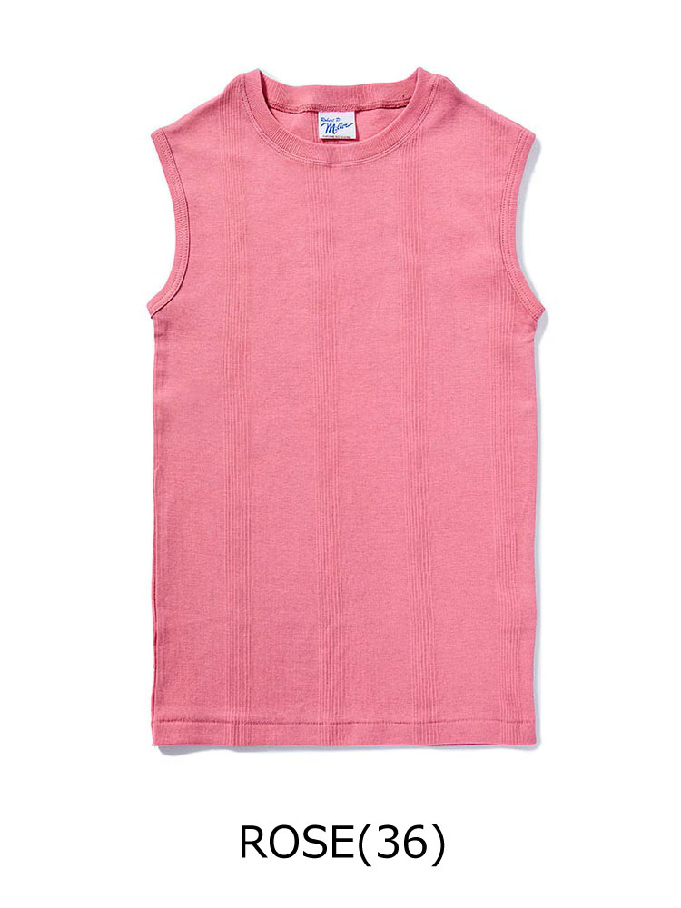タンクトップ レディース ボーダー Robert P.Miller ロバート・ピー・ミラー  パネルリブ 848c 春 夏 春夏 ノースリーブ Tee | Robert P. Miller | 07