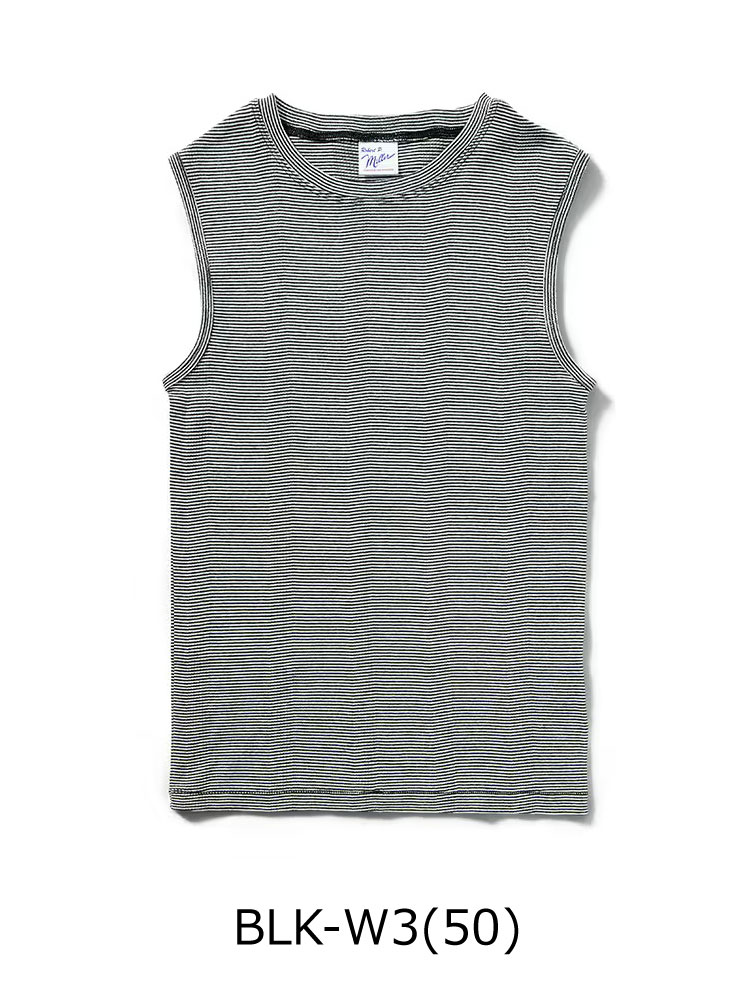 タンクトップ レディース ボーダー Robert P.Miller ロバート・ピー・ミラー  パネルリブ 848c 春 夏 春夏 ノースリーブ Tee | Robert P. Miller | 12
