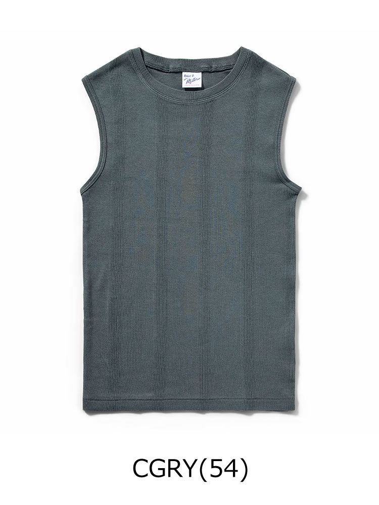 タンクトップ レディース ボーダー Robert P.Miller ロバート・ピー・ミラー  パネルリブ 848c 春 夏 春夏 ノースリーブ Tee | Robert P. Miller | 16
