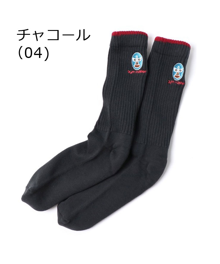 gym master ジムマスター 覆面レスラー刺繍ルーズソックス G666753 靴下 メンズ レディース 覆面レスラー 秋 冬 春 夏 春夏 秋冬 | gym master | 02