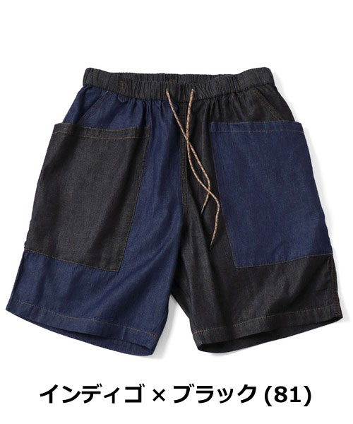 gym master ジムマスター デニムショーツ メンズ ライトデニム ガーデニングショーツ ハーフパンツ ワークパンツ コットン アウトドア 春夏 G721754の画像