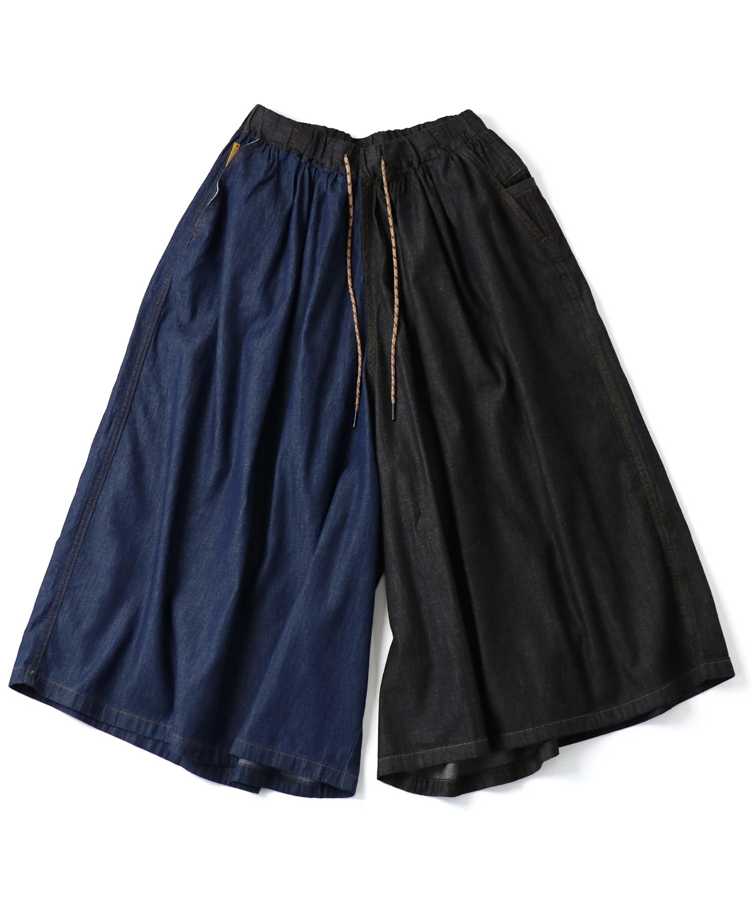 gym master ジムマスター ライトデニムスカーチョ G721756 レディース 春夏 デニム ワイドパンツ ガウチョパンツ スカンツ イージーパンツ カジュアル 画像2