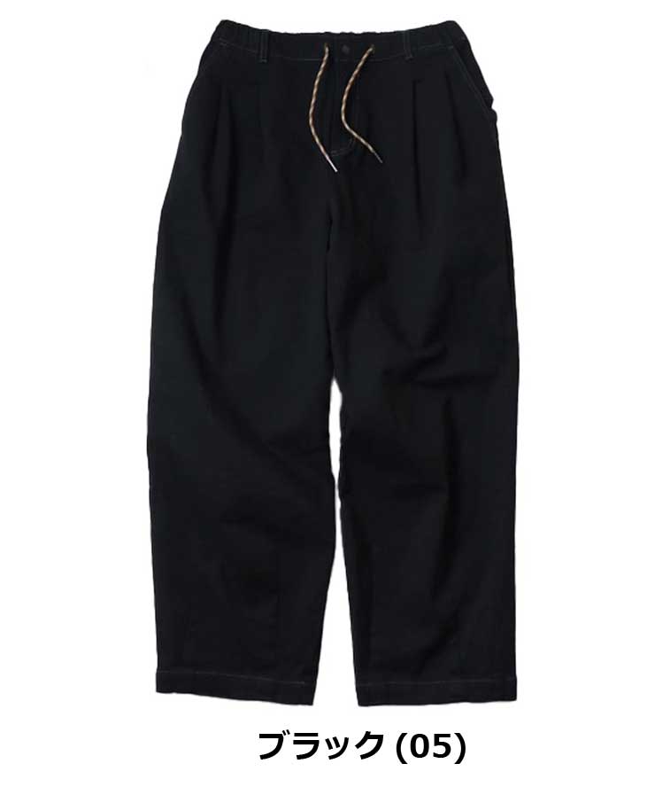 gym master ジムマスター 10oz ストレッチデニム＆ツイル ツータックテーパードパンツ G833722 メンズ イージーパンツ ゆったり ウエストゴム 春夏 アウトドア | gym master | 01