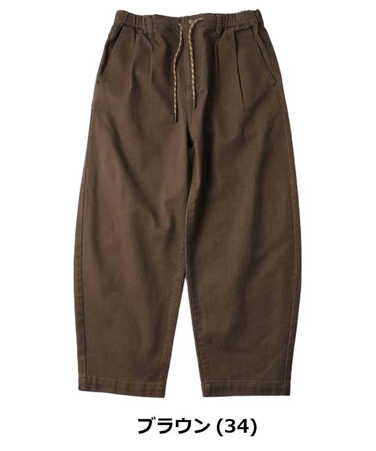 爆買 / gym master ジムマスター ストレッチデニム＆ツイル バレルパンツ G833723 デニムパンツ ワイドパンツ イージーパンツ ゆったり アウトドア | gym master | 03