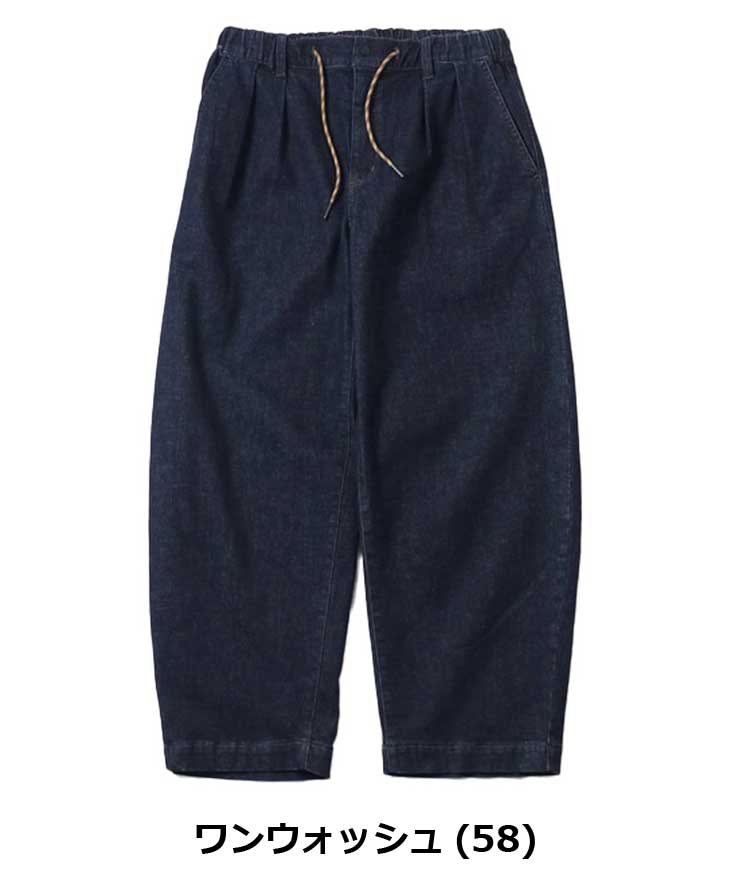 爆買 / gym master ジムマスター ストレッチデニム＆ツイル バレルパンツ G833723 デニムパンツ ワイドパンツ イージーパンツ ゆったり アウトドア | gym master | 07