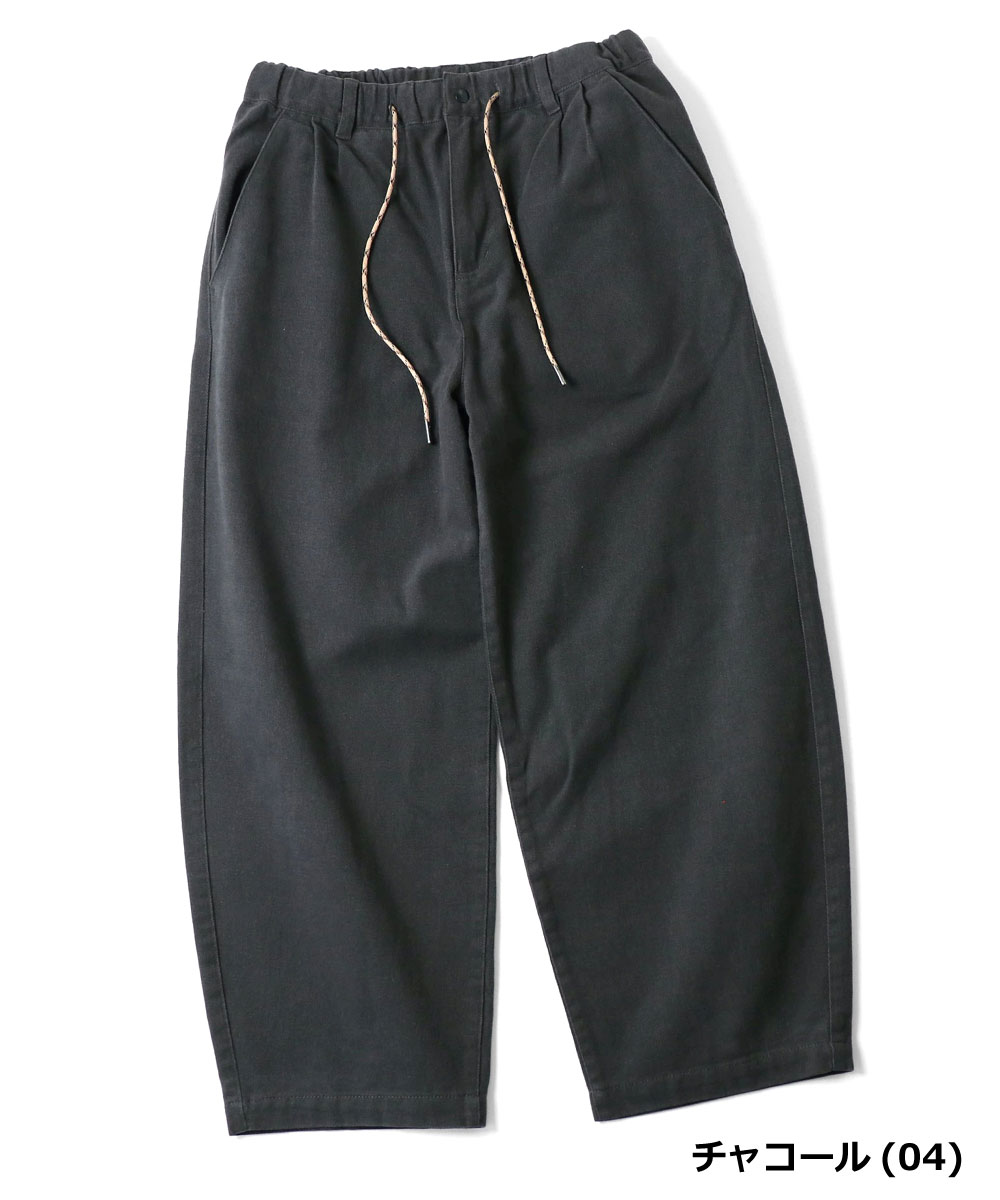 gym master ジムマスター 起毛ツイル バレルパンツ G845797 レディース カーブパンツ ワイドパンツ ロングパンツ コットン100％ ゆったり 体型カバー カジュアル | gym master | 01