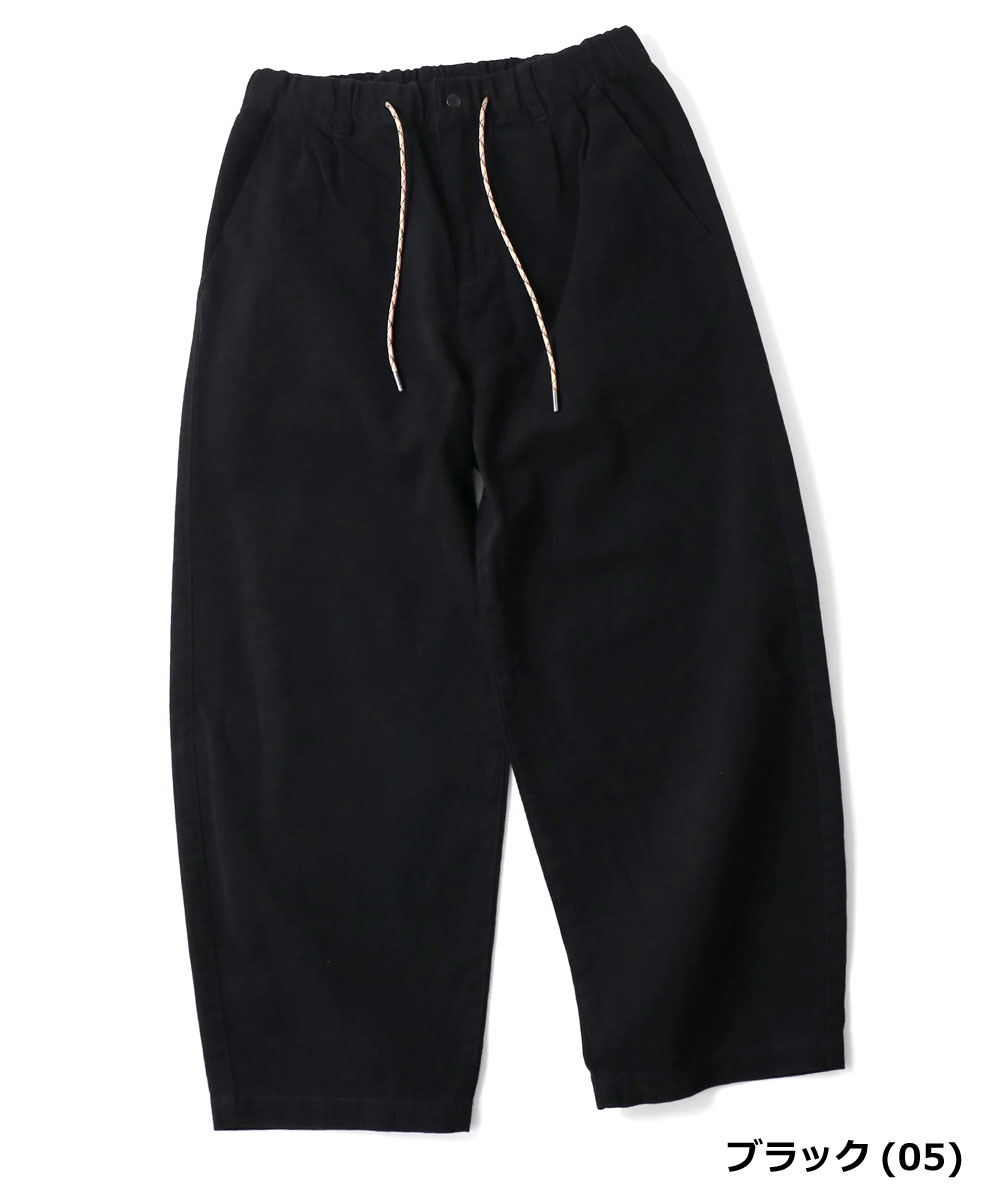 gym master ジムマスター 起毛ツイル バレルパンツ G845797 レディース カーブパンツ ワイドパンツ ロングパンツ コットン100％ ゆったり 体型カバー カジュアル | gym master | 02