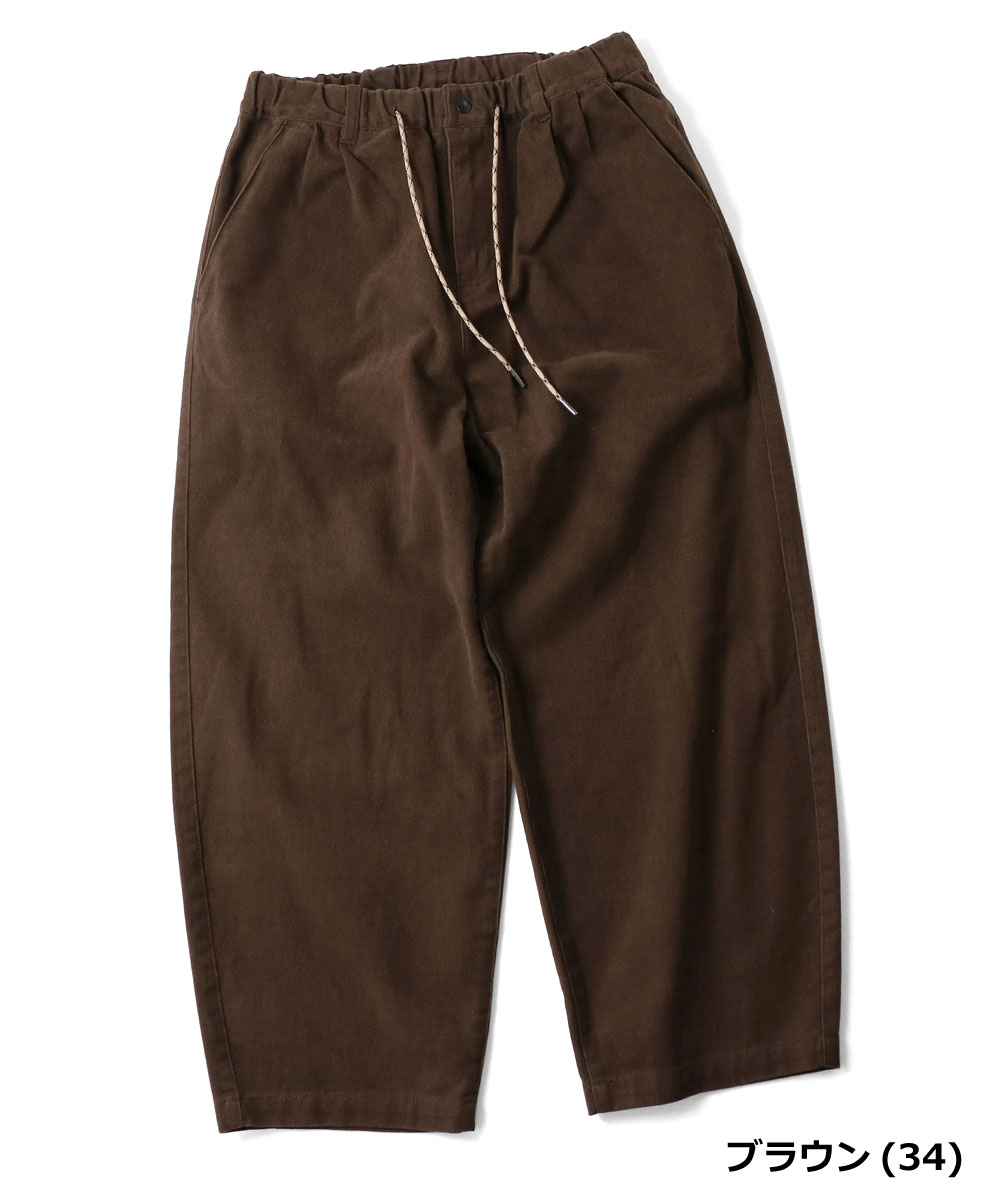 gym master ジムマスター 起毛ツイル バレルパンツ G845797 レディース カーブパンツ ワイドパンツ ロングパンツ コットン100％ ゆったり 体型カバー カジュアル | gym master | 04