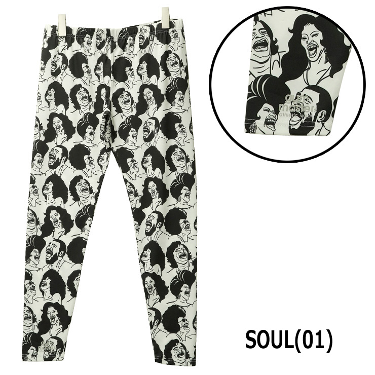 gym master ジムマスター レギンス スーパーストレッチハッピーペイントレギンス G921669 吸水速乾 UVカット | gym master | 01