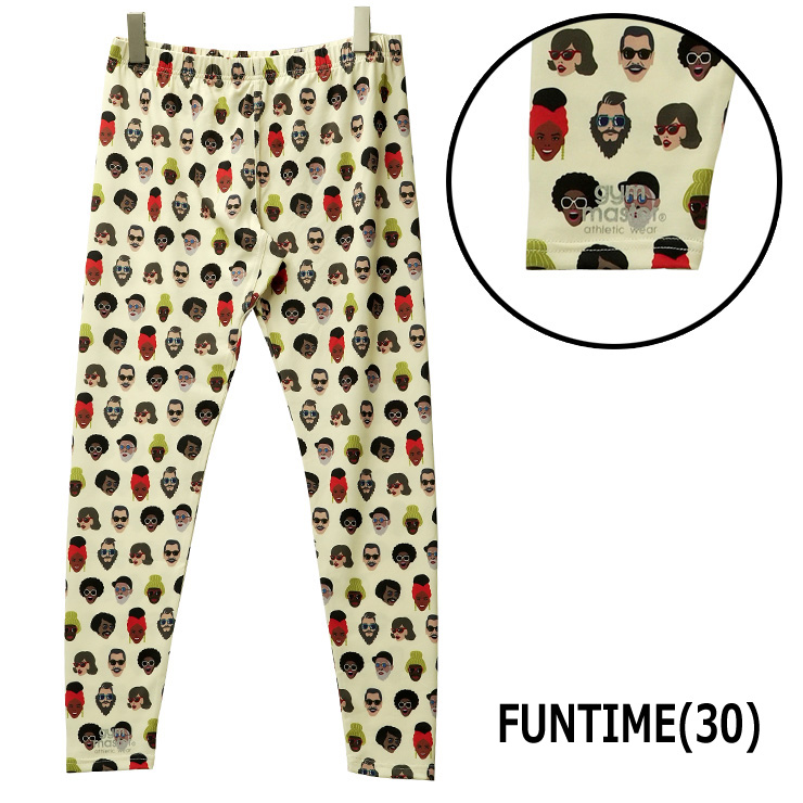 gym master ジムマスター レギンス スーパーストレッチハッピーペイントレギンス G921669 吸水速乾 UVカット | gym master | 04