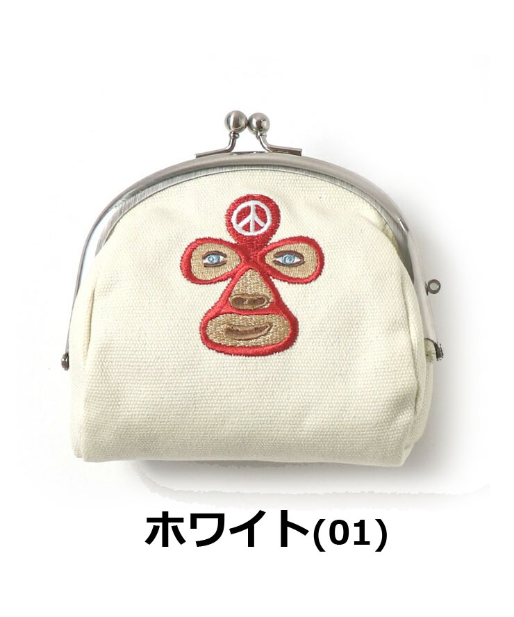 ジムマスター メンズ レディース ポーチ gym master 覆面レスラー ガマグチ ポーチ G421735 小物入れ 覆面レスラー キャンプ | gym master | 01