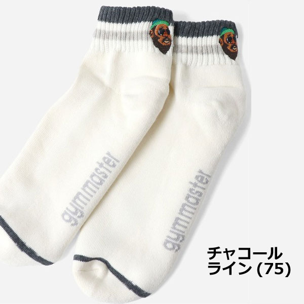 gym master ジムマスター 靴下 メンズ レディース ミドルソックス 春夏 ハッピー刺繍 ラインソックス おしゃれ カジュアル アウトドア G466624 | gym master | 13