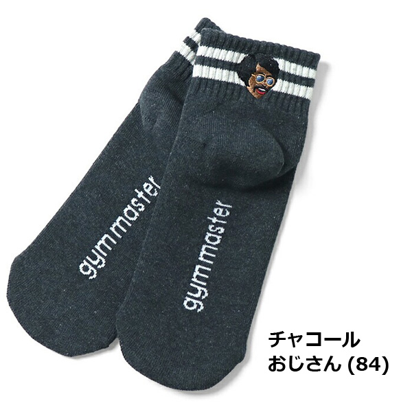 gym master ジムマスター ハッピー刺繍ラインソックス 靴下 メンズ レディース G466624 | gym master | 09