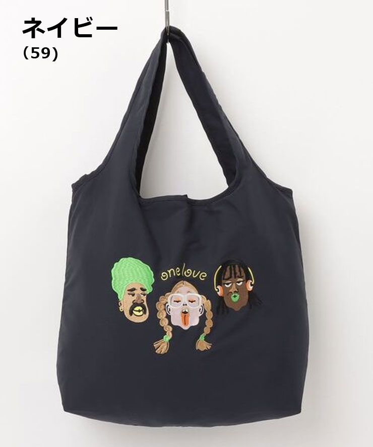 gym master ジムマスター 刺繍 One Love 刺繍 エコバッグ G521772 バッグ トートバッグ メンズ レディース 綿 刺しゅう 春 夏 春夏 | gym master | 03