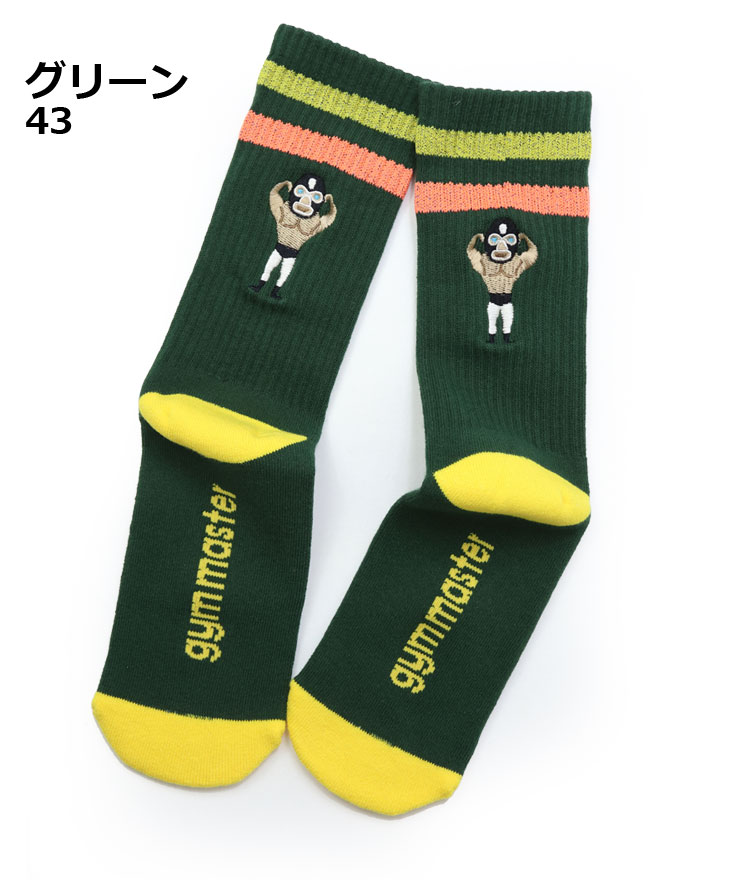 gym master ジムマスター リフレクションライン刺繍 ソックス 靴下 メンズ レディース 春 夏 春夏 G566787 | gym master | 02
