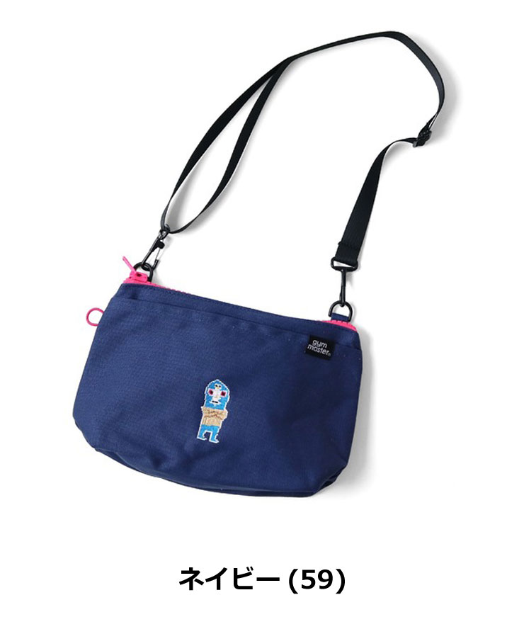 gym master ジムマスター ショルダーポーチ メンズ レディース レスラードット絵刺繍ショルダーポーチ G721795 春夏 ミニショルダー バッグ アウトドア | gym master | 04