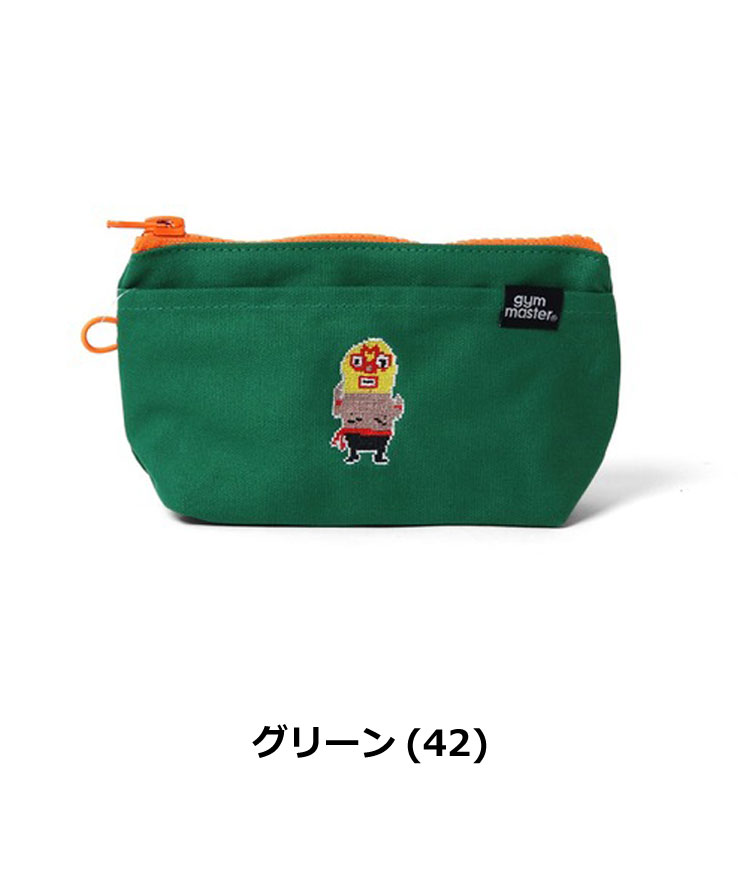 gym master ジムマスター ミニポーチ メンズ レディース レスラードット絵刺繍ミニポーチ G721796 春夏 小物入れ ポーチ アクセサリーポーチ アウトドア | gym master | 03
