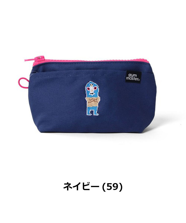 gym master ジムマスター ミニポーチ メンズ レディース レスラードット絵刺繍ミニポーチ G721796 春夏 小物入れ ポーチ アクセサリーポーチ アウトドア | gym master | 04