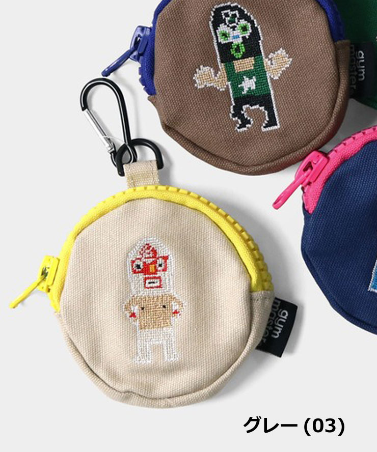 爆買 / gym master ジムマスター コインケース メンズ レディース レスラードット絵刺繍コインケース G721797 春夏 小銭入れ ミニ財布 キーケース アウトドア | gym master | 01