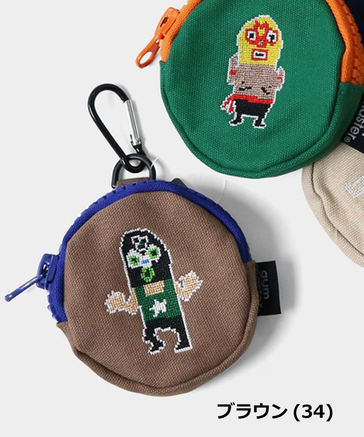 爆買 / gym master ジムマスター コインケース メンズ レディース レスラードット絵刺繍コインケース G721797 春夏 小銭入れ ミニ財布 キーケース アウトドア | gym master | 02