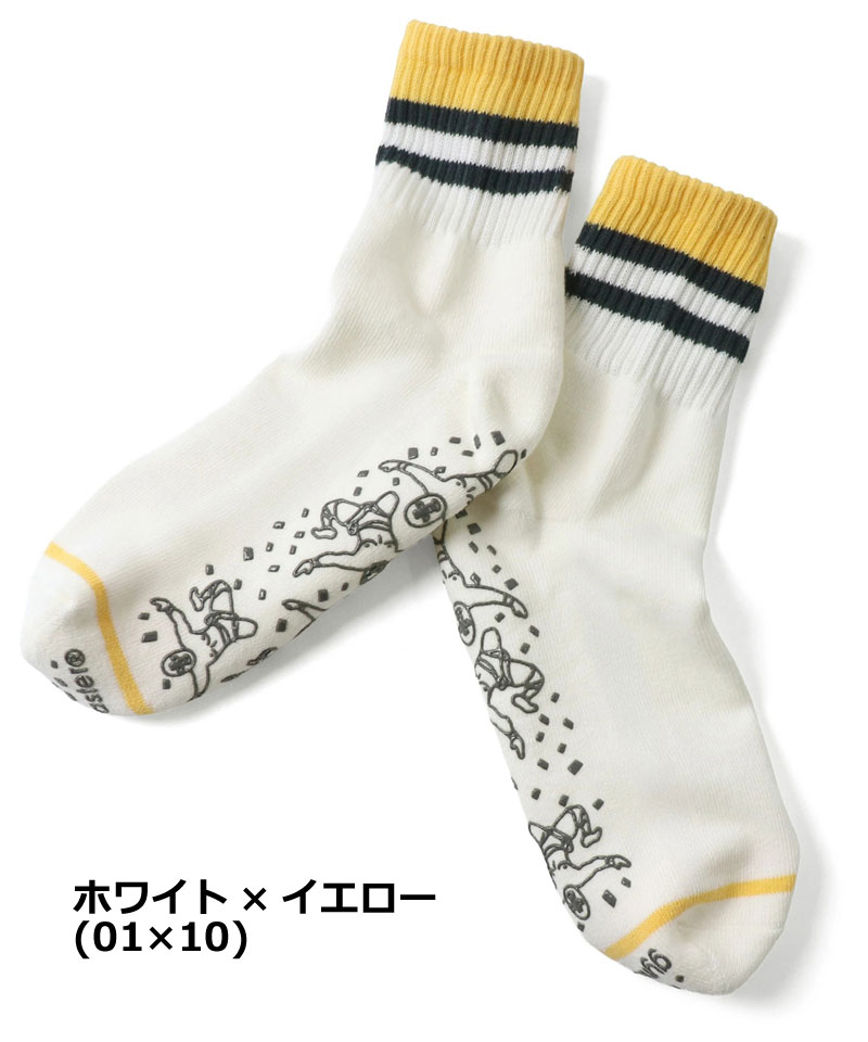 gym master ジムマスター 靴下 メンズ レディース フライングレスラーラバーソックス G766731 春夏 ソックス ミドルソックス おしゃれ カジュアル ギフト | gym master | 01