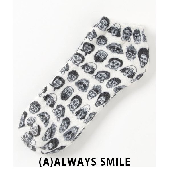 gym master ジムマスター ハッピーペイントアンクルソックス G957394 靴下 ショート丈 くるぶし 柄 アウトドア | gym master | 01