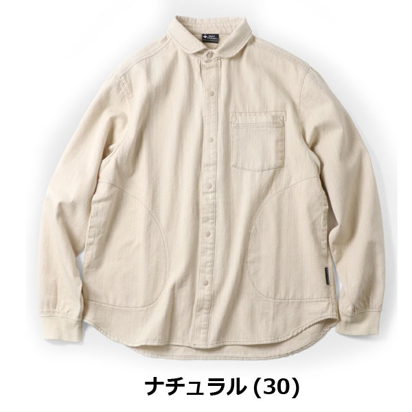 gym master ジムマスター 10ozストレッチデニム&カツラギシャツジャケット g221718 プロトコル デニムシャツ ストレッチ ショールカラー ライトアウター | gym master | 03