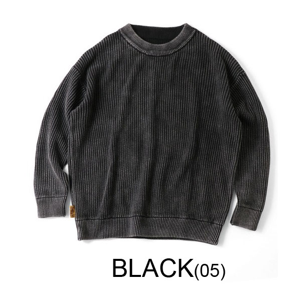 ジムマスター スウェット メンズ gym master スノーウォッシュ ニット クルーネック G233773 秋冬 防寒 大きいサイズ 秋 冬 防寒 無地 カジュアル 旅行 外出 | gym master | 01