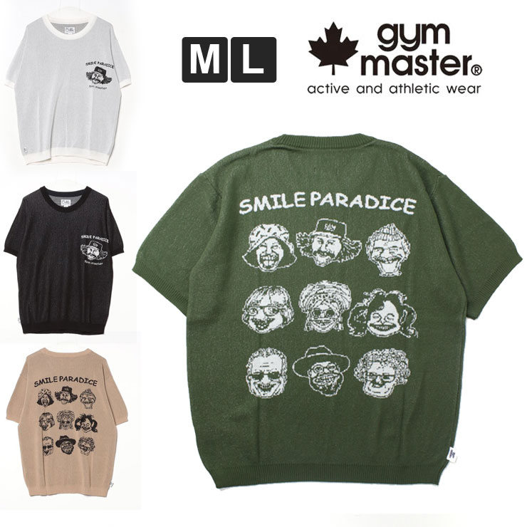 gym master ジムマスター ジャガードニットSMILE PARADICE TEE